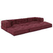 Modularna sofa 3 pcs Bordo Tkanina