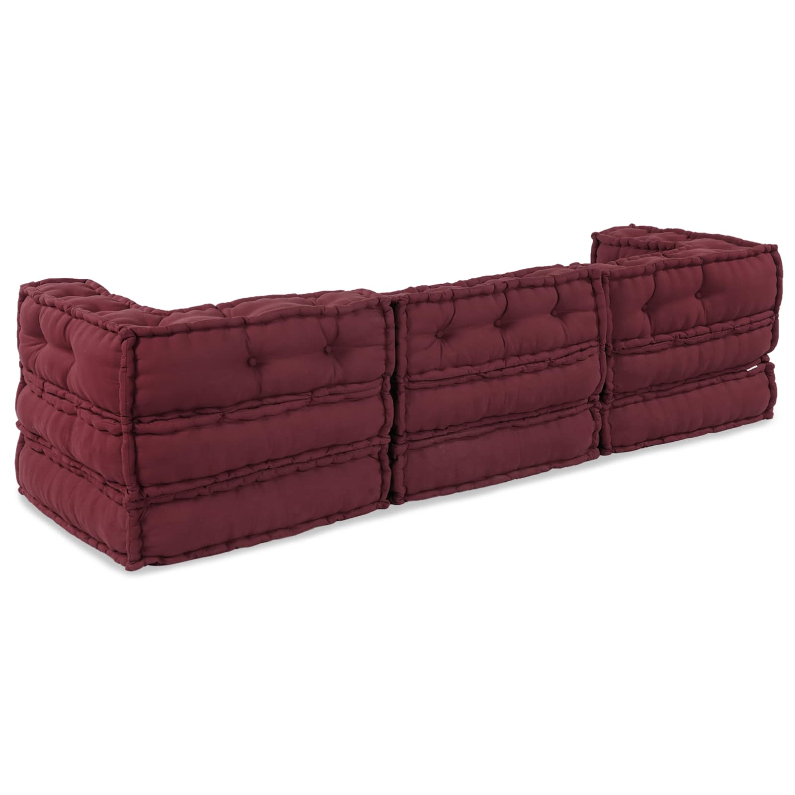 Modularna sofa 3 pcs Bordo Tkanina