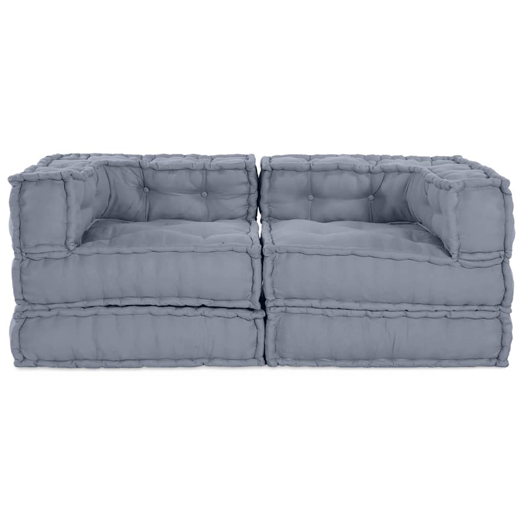 Modularna sofa 2 pcs Siva 140 x 70 x 56 cm Tkanina