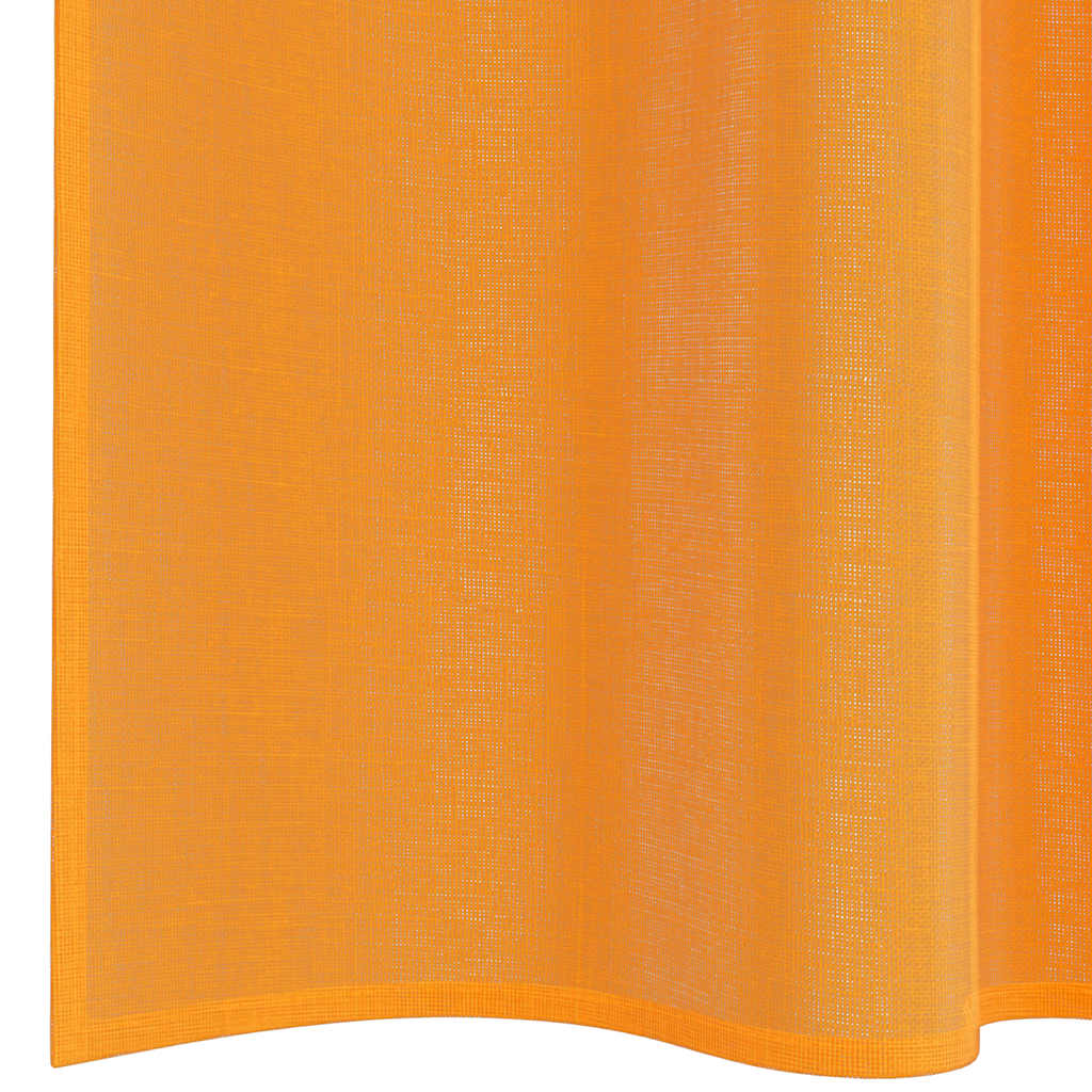 Voile zavjese s džepovima za šipke 2 kom. narančaste
