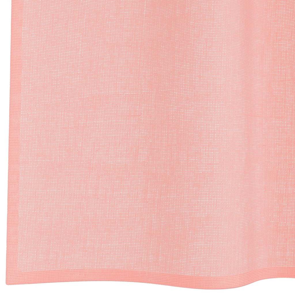 Voile zavjese s petljama 2 kom. ružičaste 140x140 cm