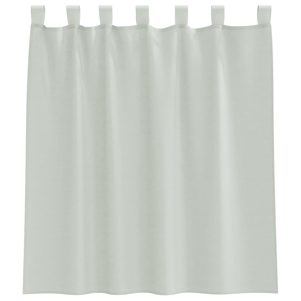 Voile zavjese s petljama 2 kom svijetlo sive 140x140 cm