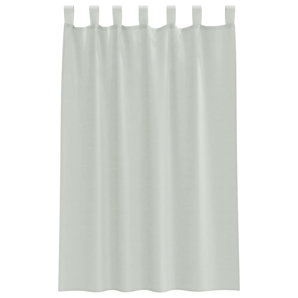 Voile zavjese s petljama 2 kom svijetlo sive 140x175 cm