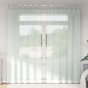 Voile zavjese s petljama 2 kom svijetlo sive 140x245 cm