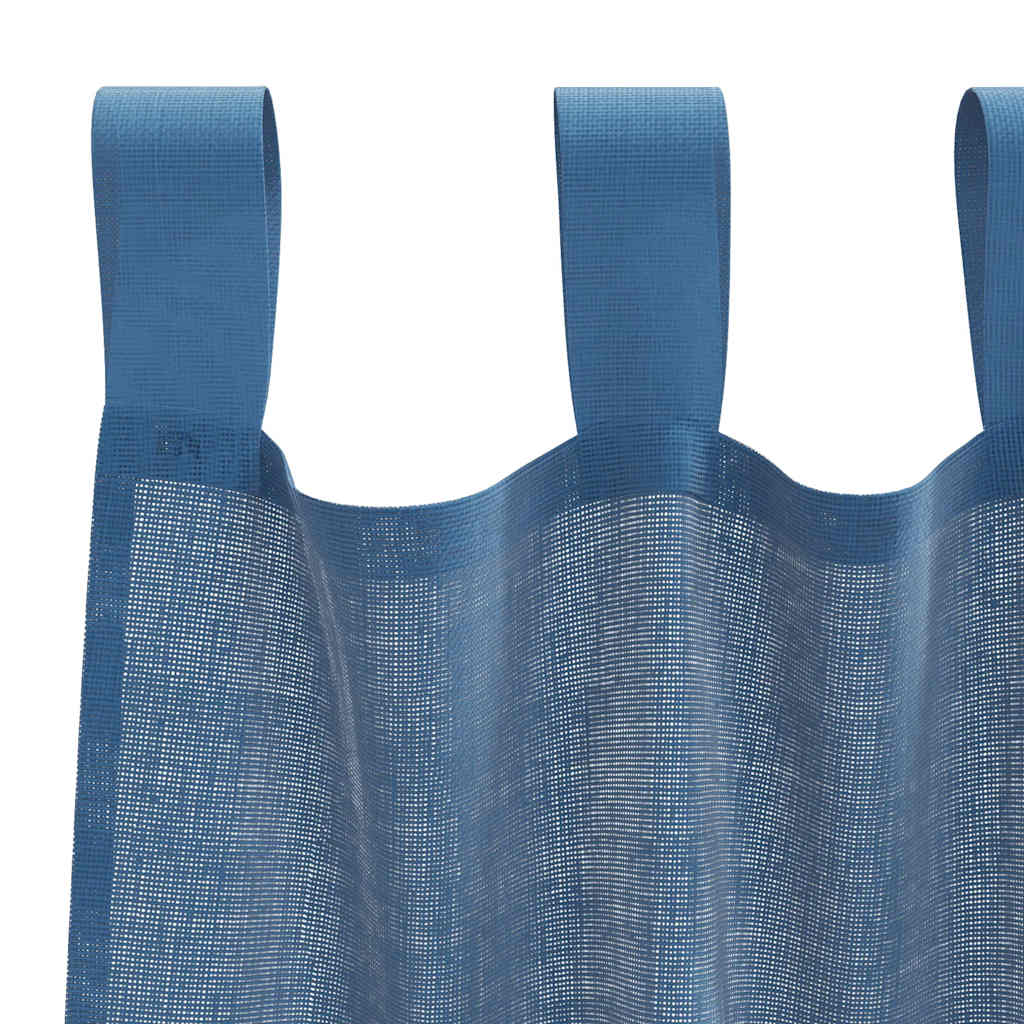 Voile zavjese s petljama 2 kom. kraljevsko plave 140x225 cm