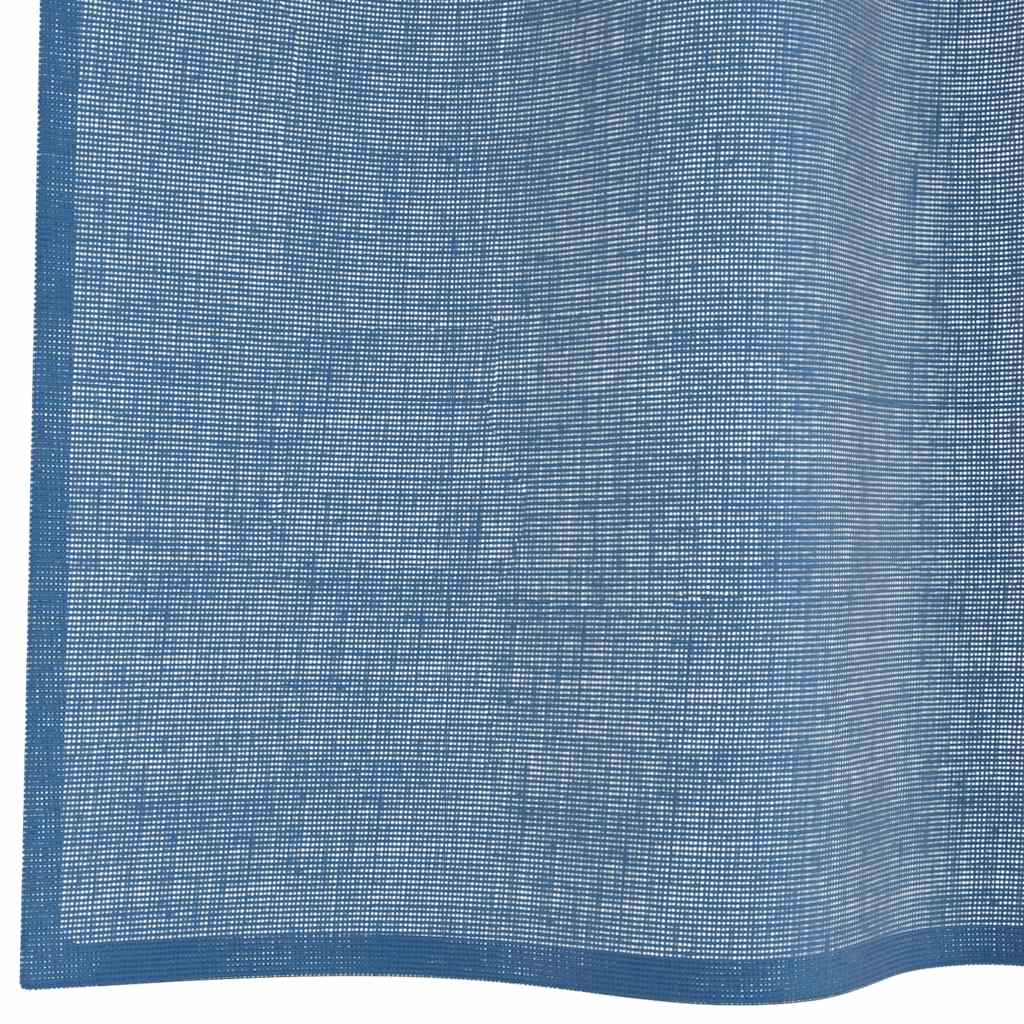 Voile zavjese s petljama 2 kom. kraljevsko plave 140x225 cm