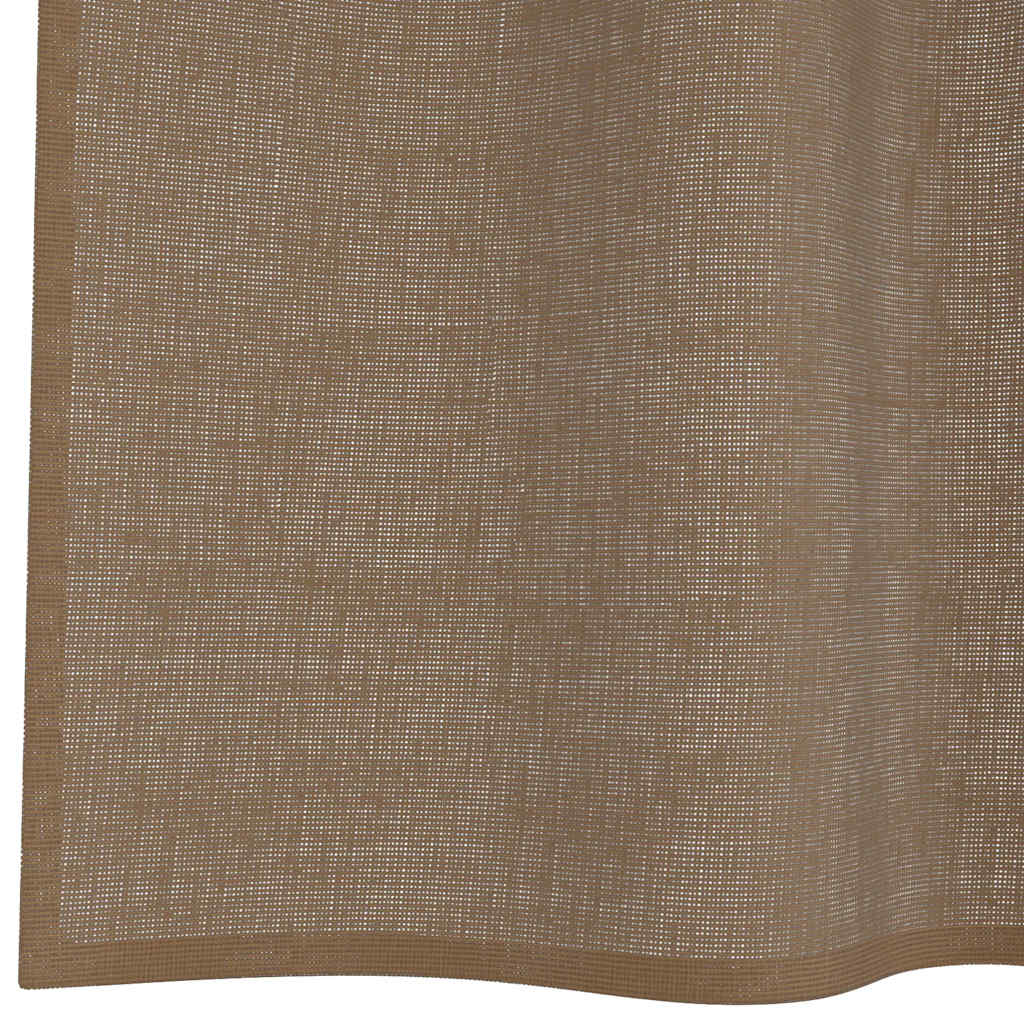 Voile zavjese s petljama 2 kom svijetlosmeđe 140x260 cm