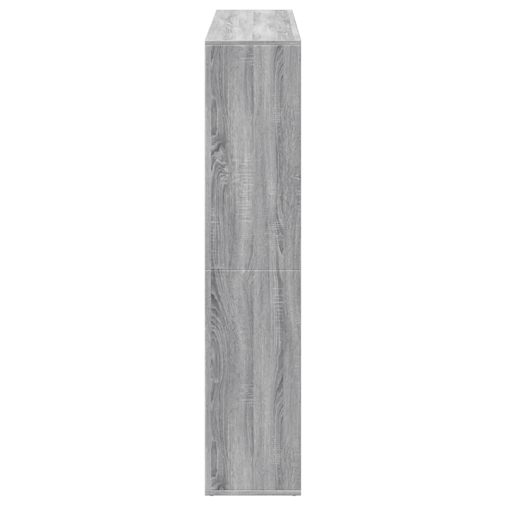 Ormarić z knjige boja hrasta 137,5x29x137,5cm konstruirano drvo