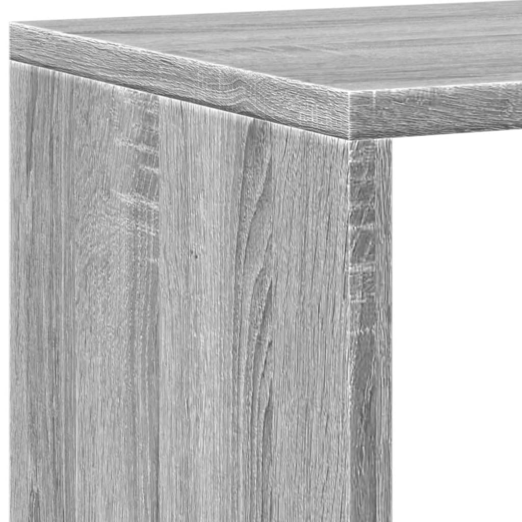 Ormarić z knjige boja hrasta 137,5x29x137,5cm konstruirano drvo