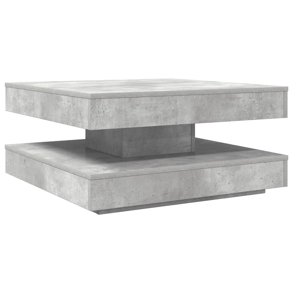 Klub stolić rotirajući za 360 stupnjeva, betonsko-sivi, 70x70x34,5 cm