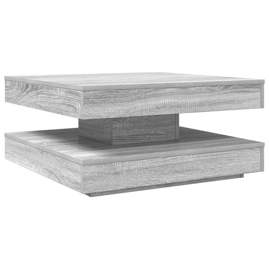 Klub stolić rotirajući za 360 stupnjeva sivi Sonoma 70x70x34,5 cm