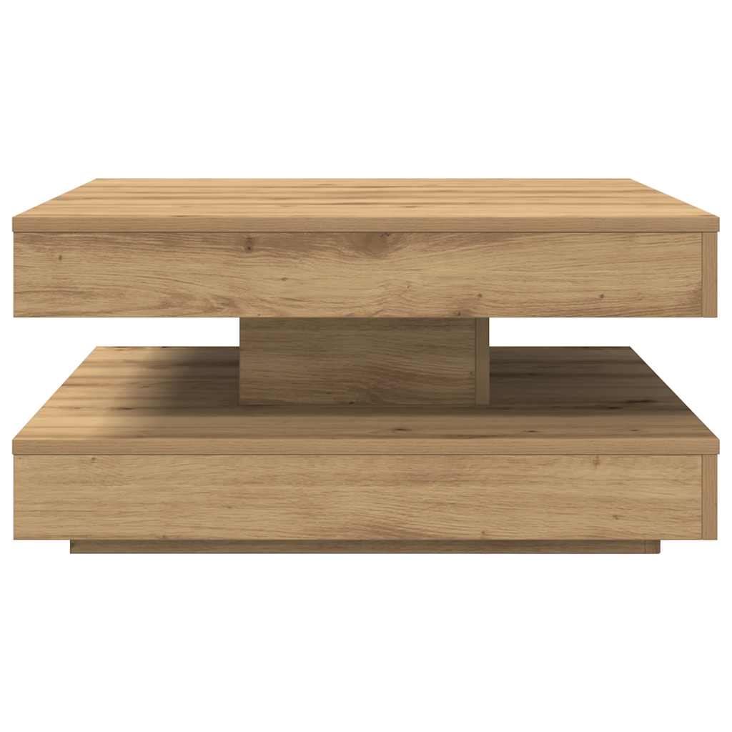 Klub stolić rotirajući za 360 stupnjeva, Artisan hrast 70x70x34,5 cm