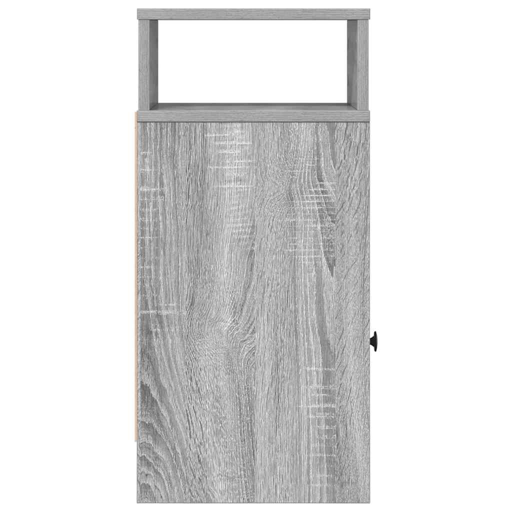 Noćni ormarići 2 kom s ladicama sivi Sonoma 25x31x66 cm