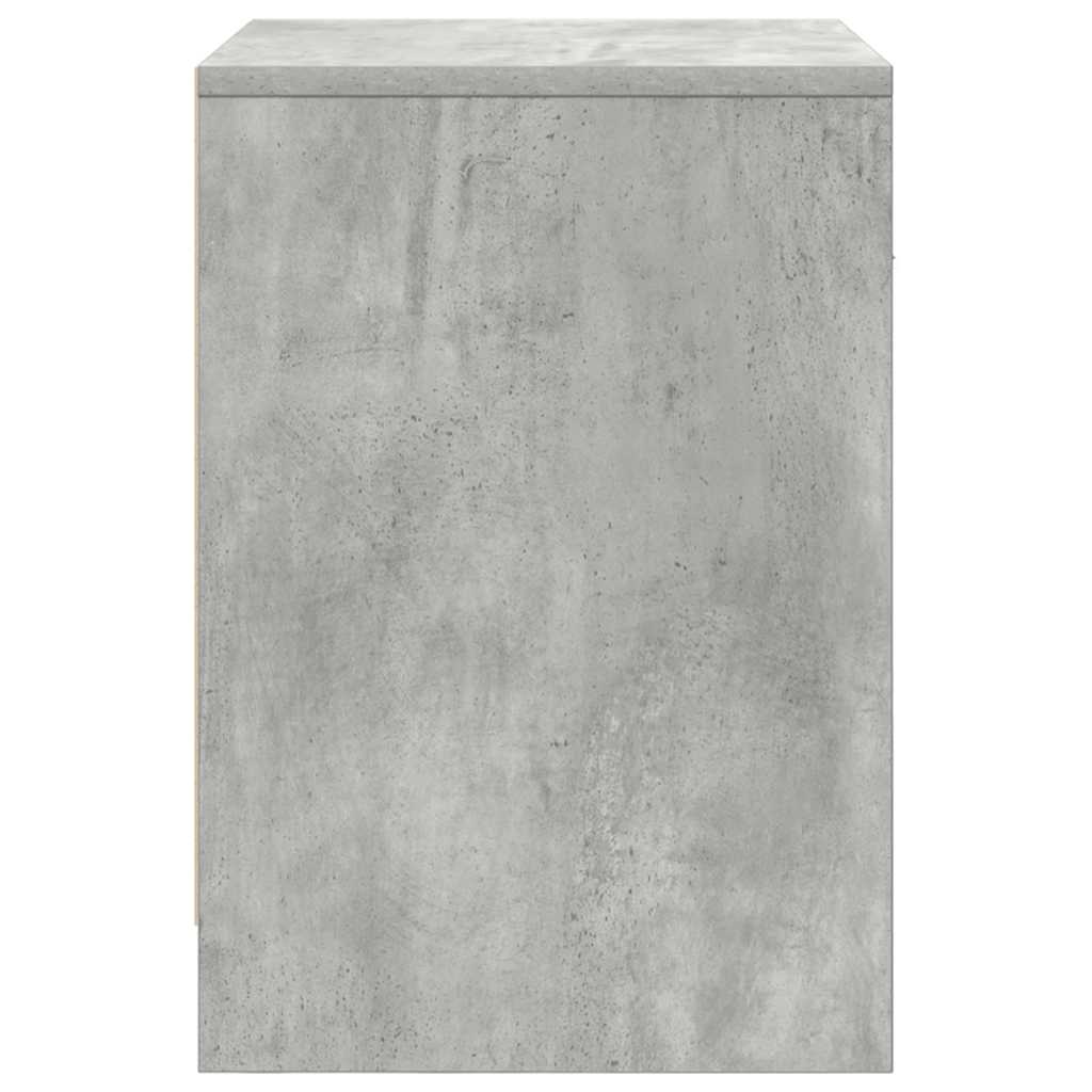 Noćni ormarići 2 kom s ladicama betonsko-sive boje 40x34x50 cm