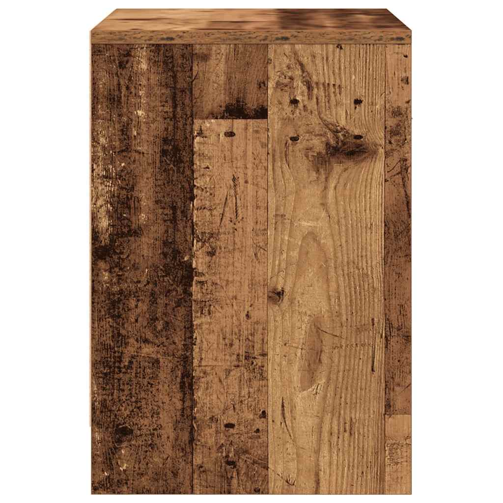 Noćni ormarići 2 kom s ladicama staro drvo 40x34x50 cm