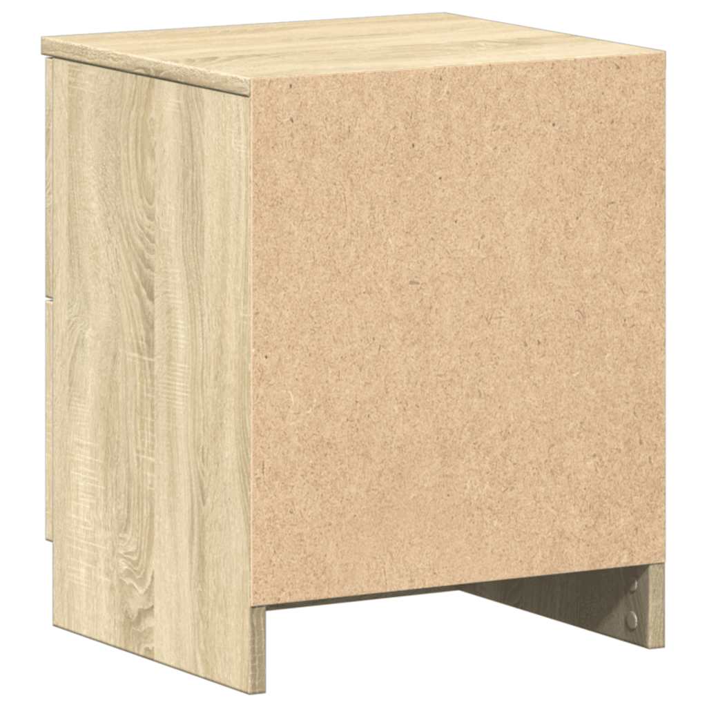 Noćni ormarići 2 kom s 2 ladice Sonoma hrast 40x36x50 cm