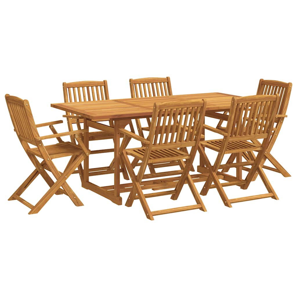 7-dijelni vrtni blagovaonski set 180x90x75 cm bagremovog drva