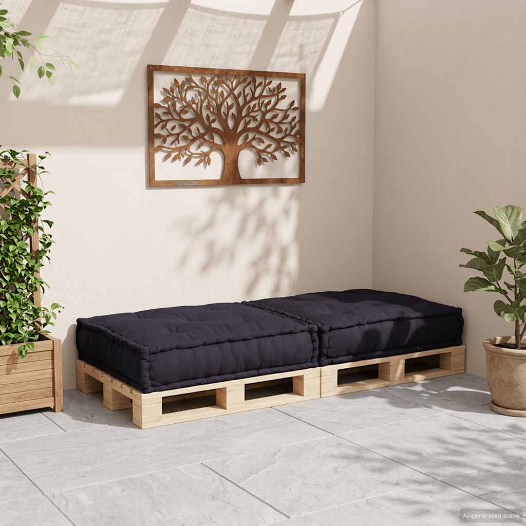 Modularna sofa Antracit 70x70x36 Tkanina