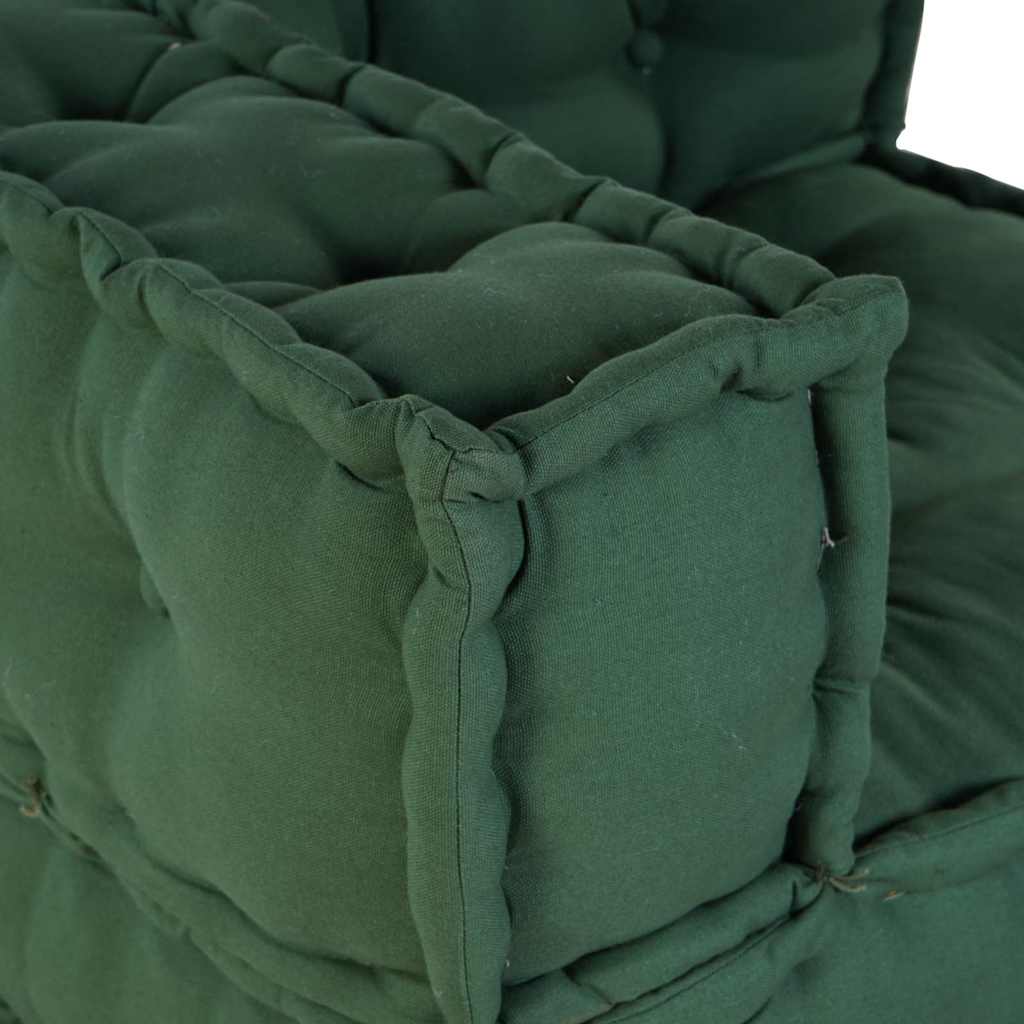 Modularna sofa zelena 70x70x54 tkanina