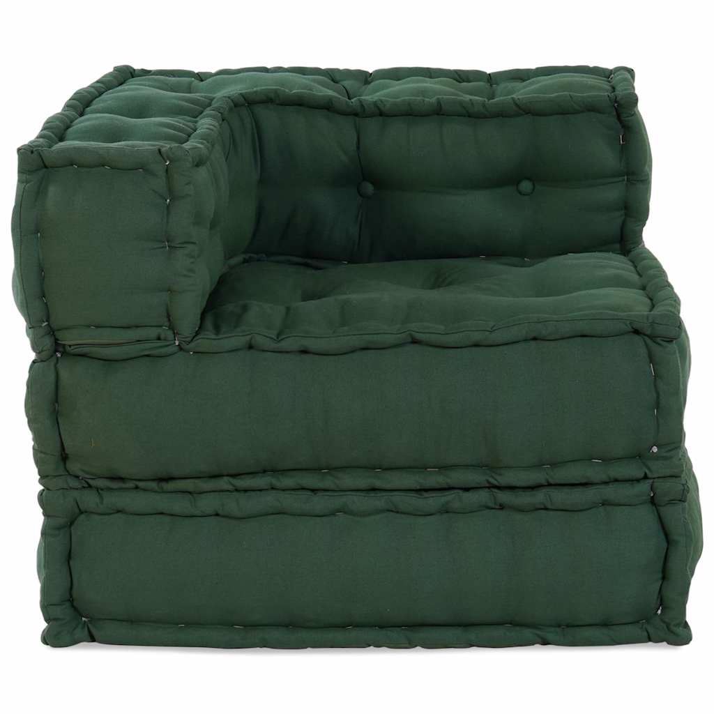 Modularna sofa zelena 70x70x54 tkanina
