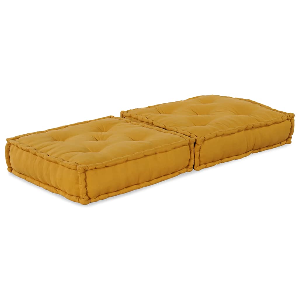 Modularna sofa žuta 70x70x36 tkanina