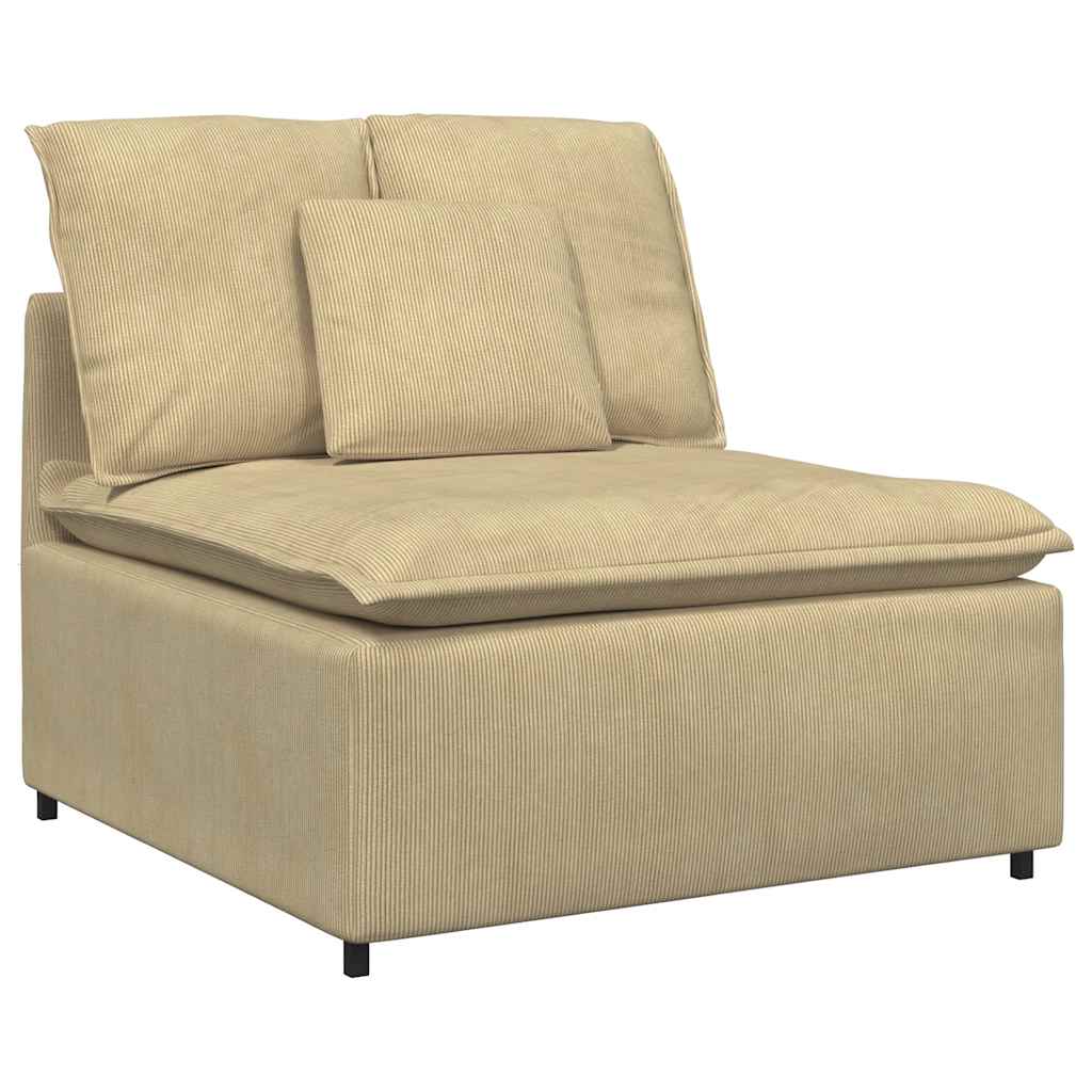 Modularna sofa s tabureom i jastucima, sivo-zelena