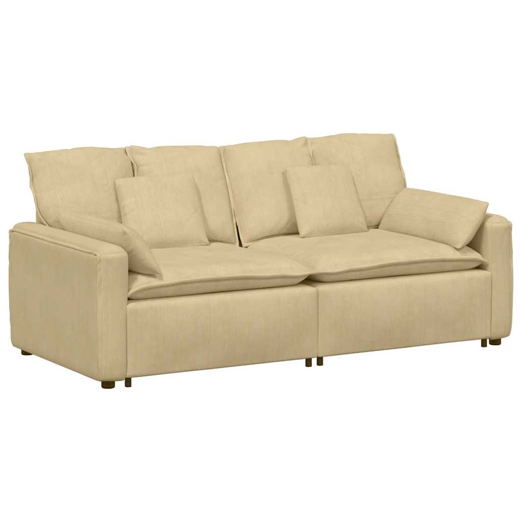 Modularna sofa s jastucima sivo-zelena