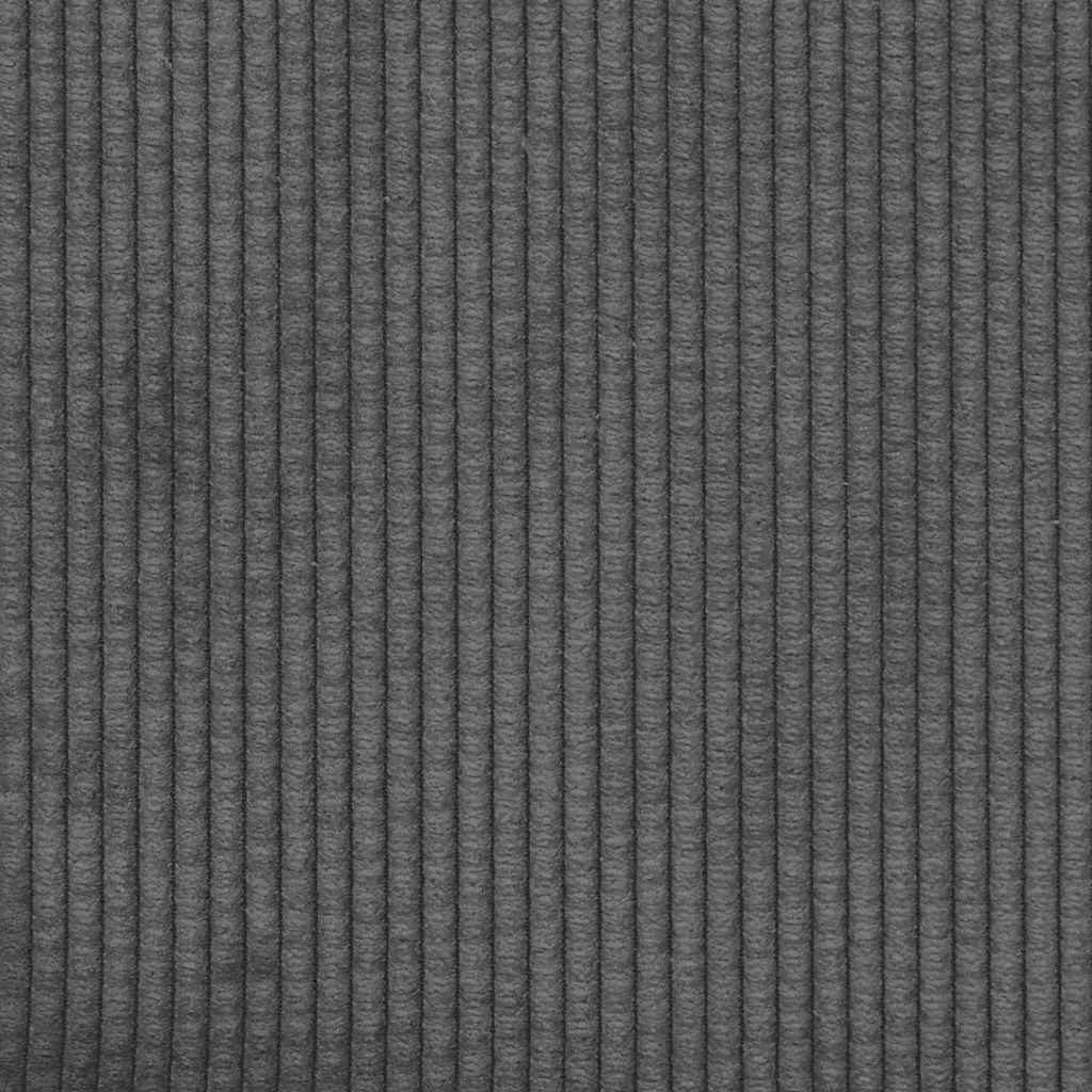 Modularna sofa s jastucima, korduro tkanina, tamno siva