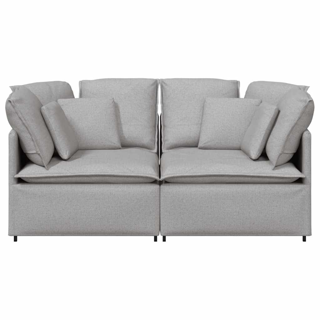 Modularna sofa s jastucima, tkanina, oblak sive boje
