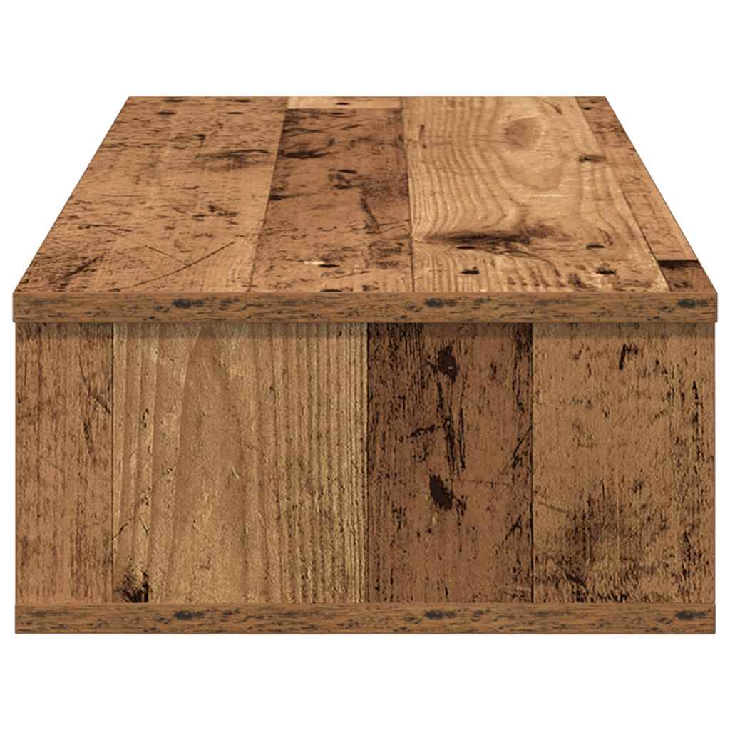 Zidna polica s ladicama staro drvo 80x34x17cm konstruirano drvo