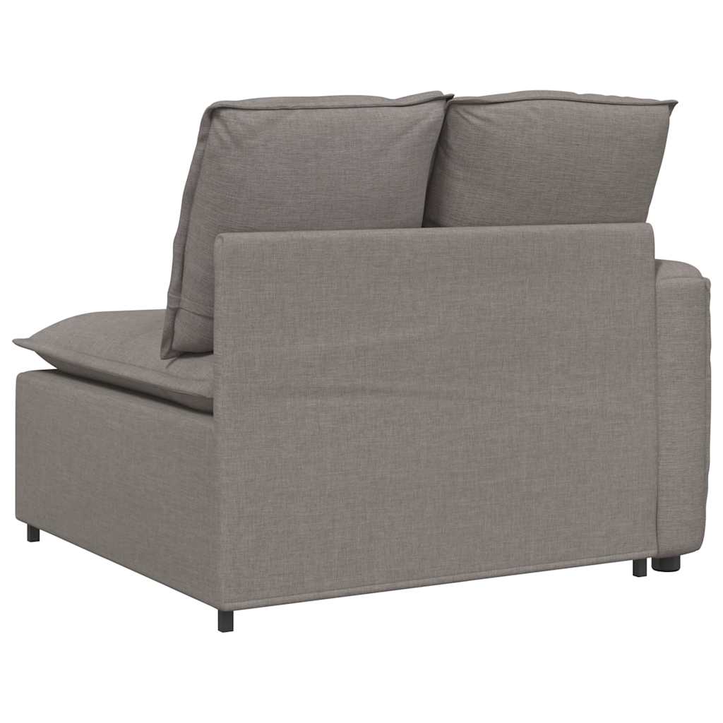 Modularni kauč s naslonom za ruke i jastucima, taupe 100 cm