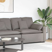 Modularni kauč s naslonom za ruke i jastucima, taupe 100 cm