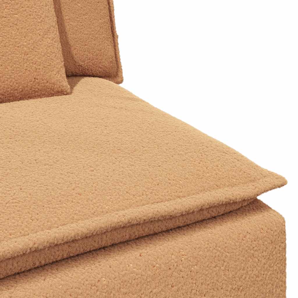 Modularni kauč s naslonom za ruke i jastucima bež boje 100 cm