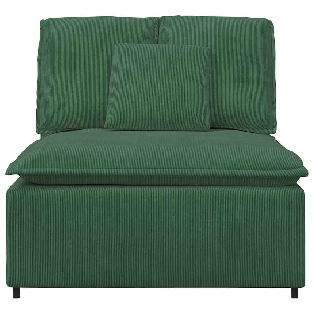 Modularni Sofa Centralni Modul s Jastucima Tamnozeleni 100 cm
