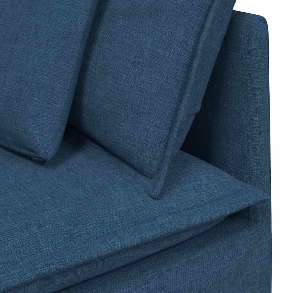 Modularna Kutna Sofa s Jastucima Plava 100 cm