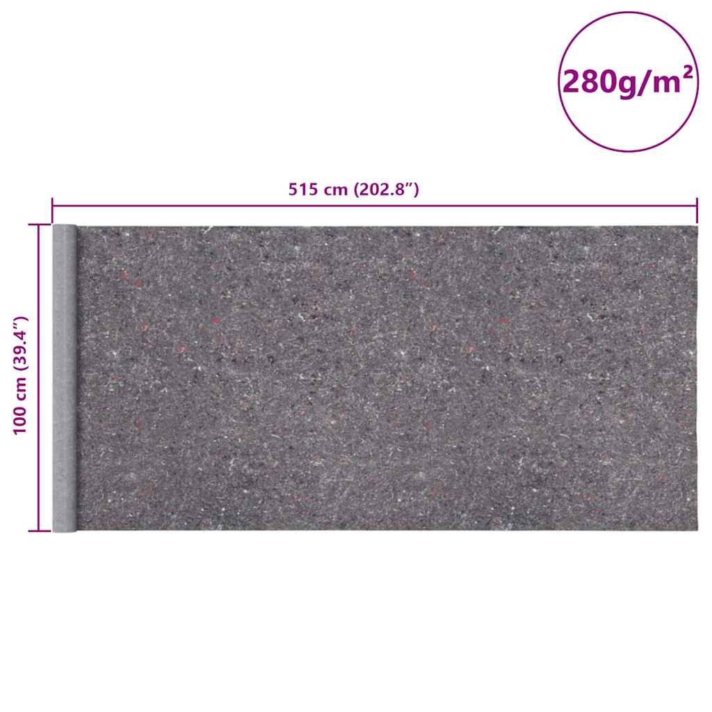 Neklizajuće flis za slikanje 2 kom 5 m 280 g/m² sive