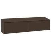 Vrtna kutija za pohranu smeđa 220x50x58 cm poli ratan