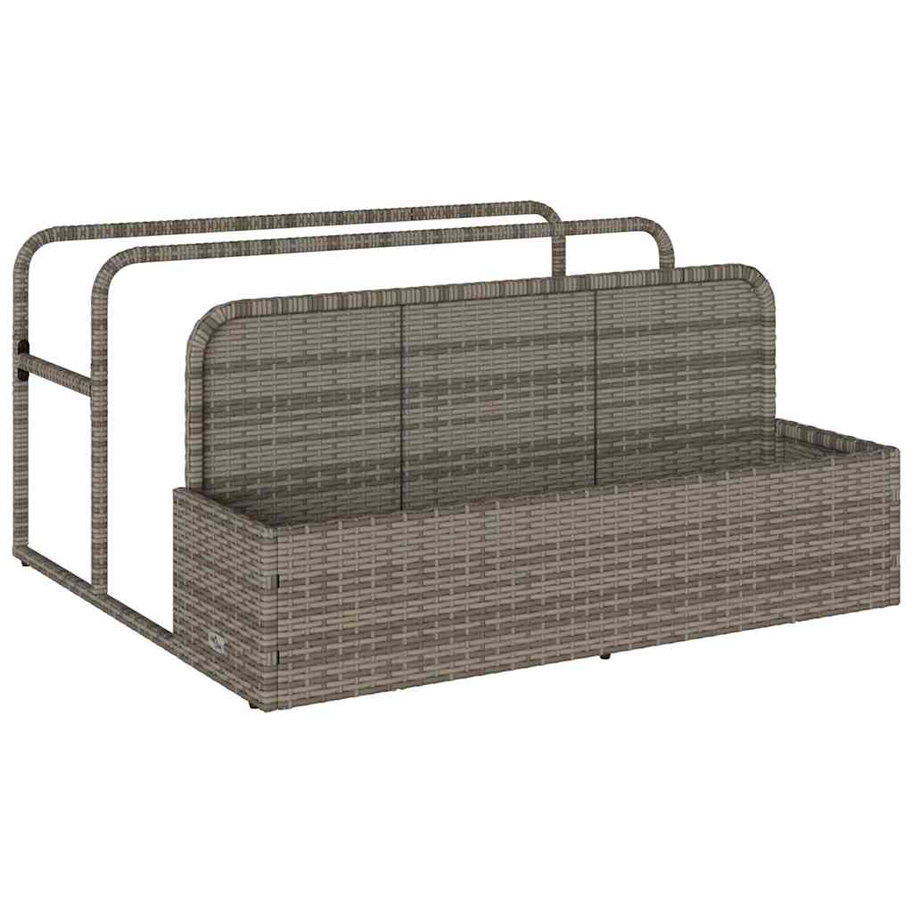 Plovak za bazen Siva 110x100x57 cm Poli ratan