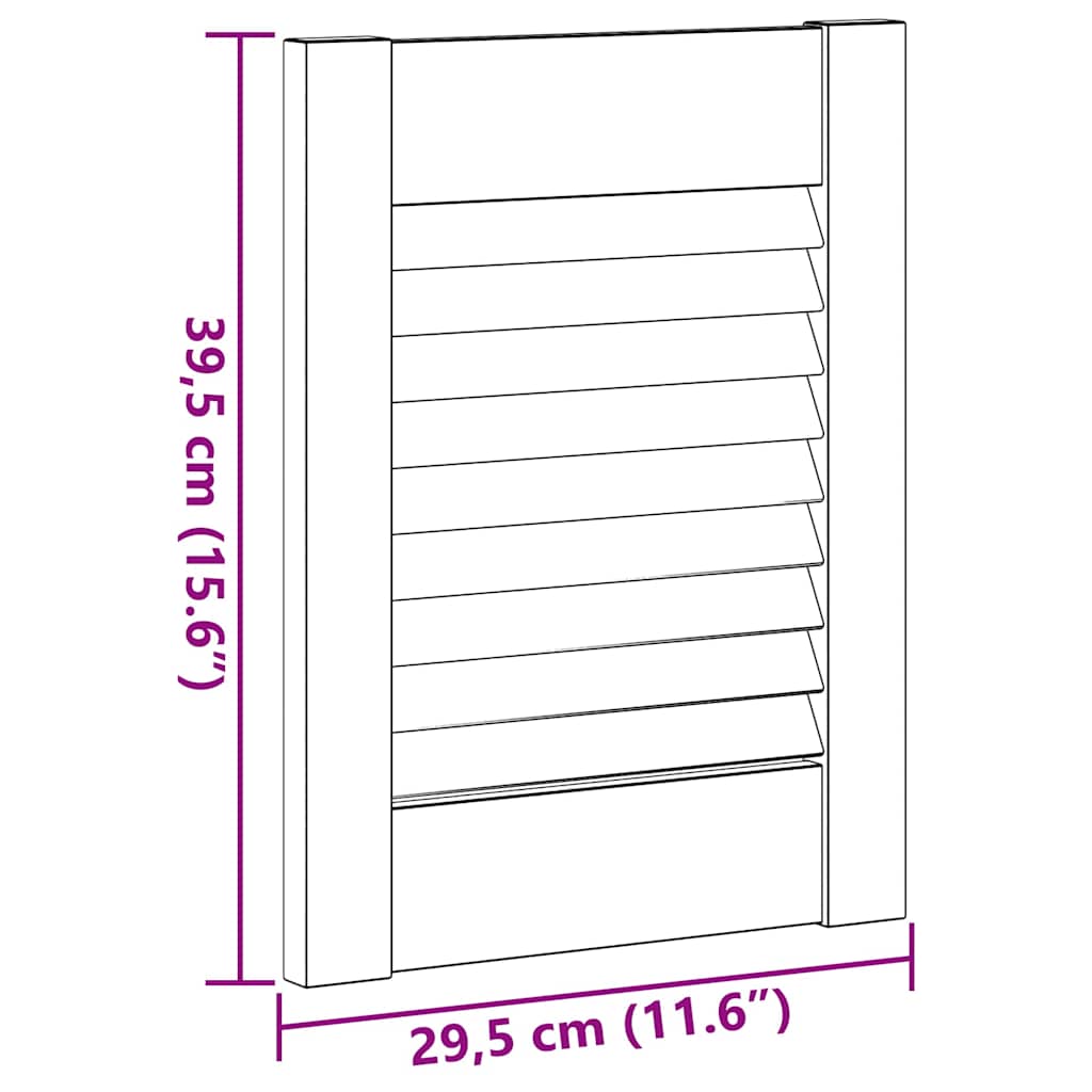 Vrata ormarića Louvred dizajn 2 kom bijela 39,5x29,5 cm