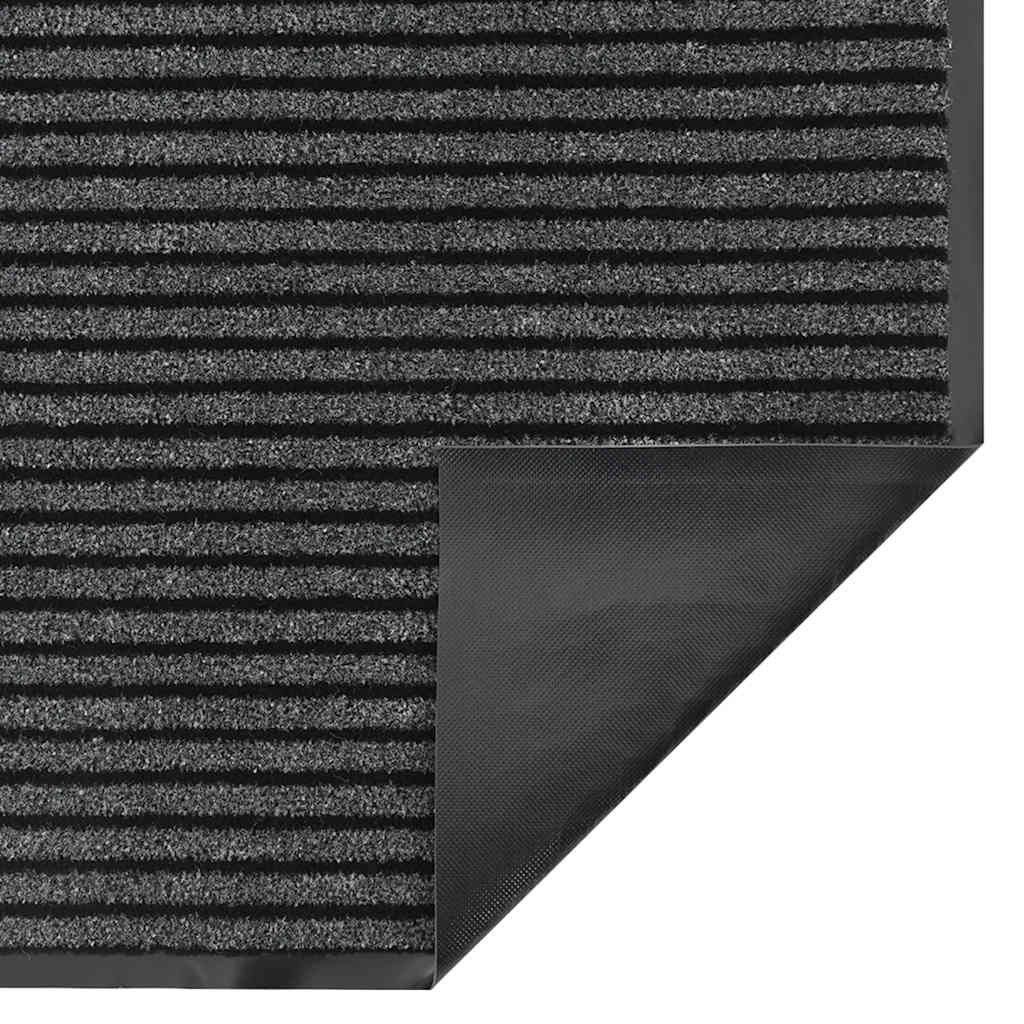 Otirač Stripe crni i sivi 90x150 cm