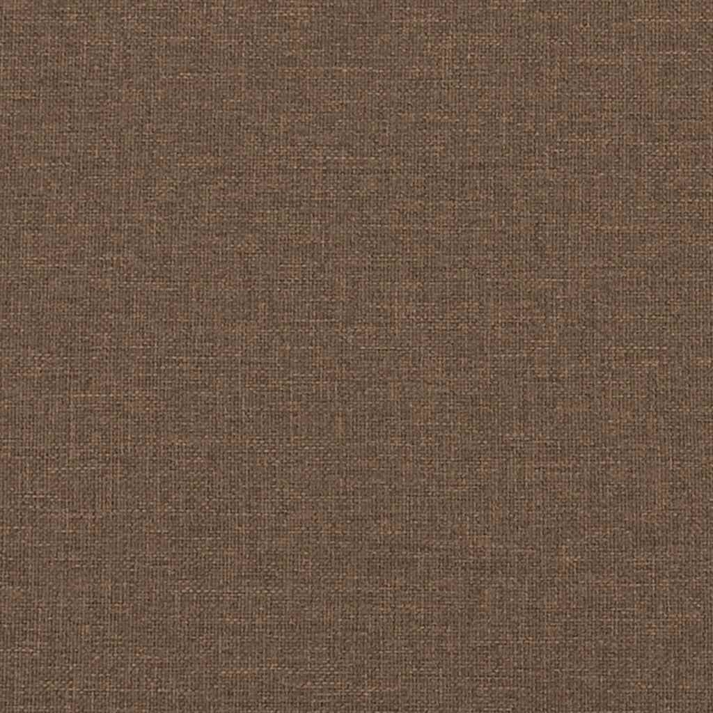 3-dijelni set sofa s jastucima, smeđa tkanina