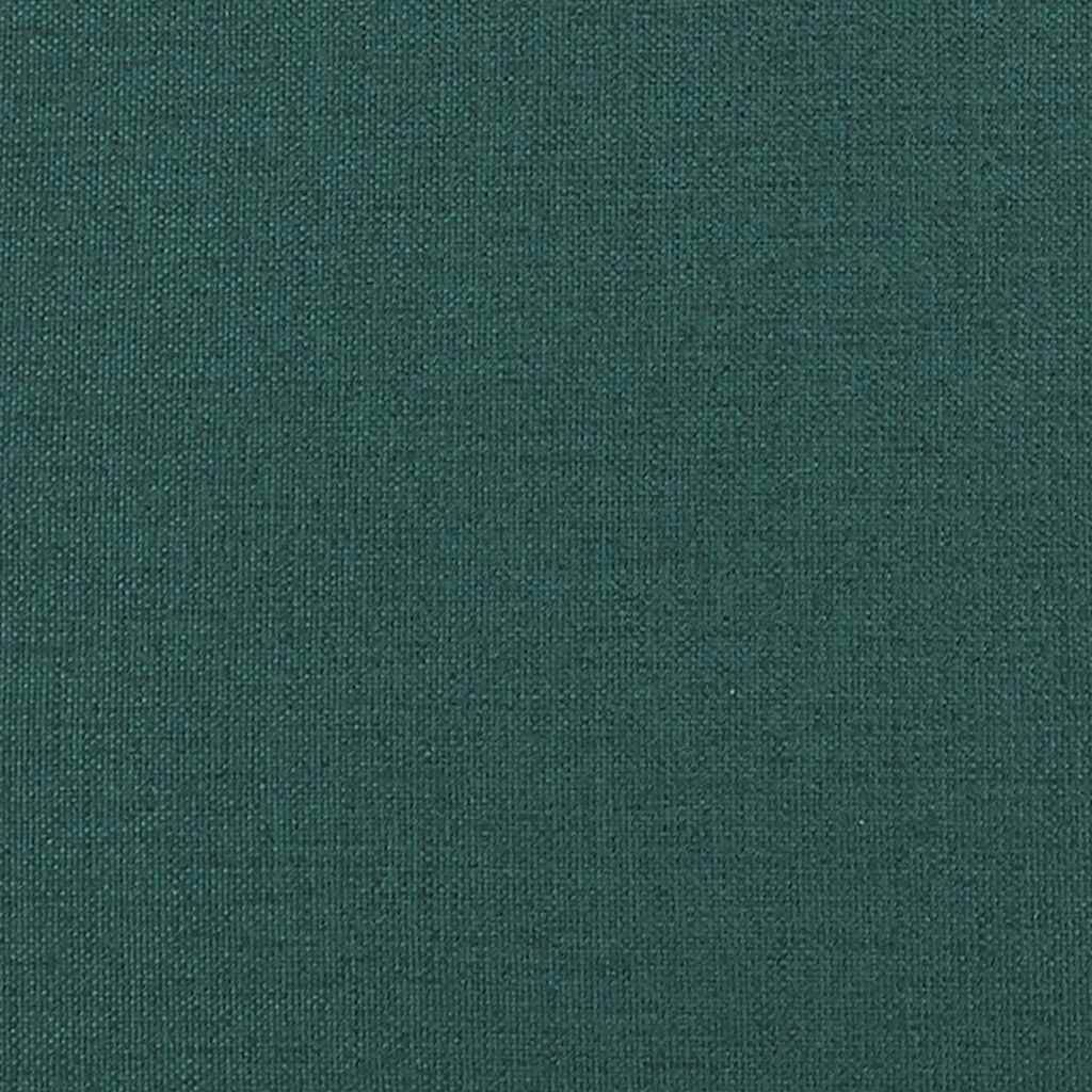 3-dijelni set sofa s jastucima, tamnozelena tkanina