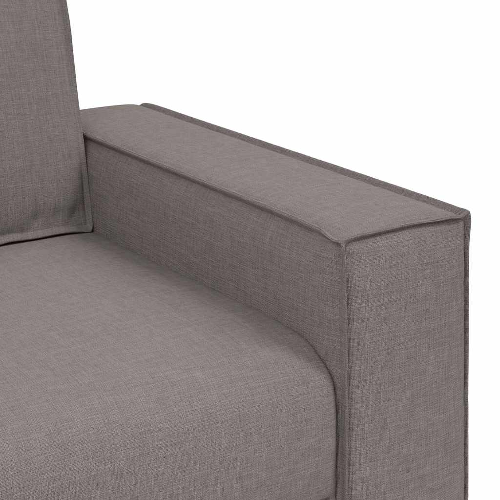 Dvodijelni set sofa s jastucima, taupe tkanina