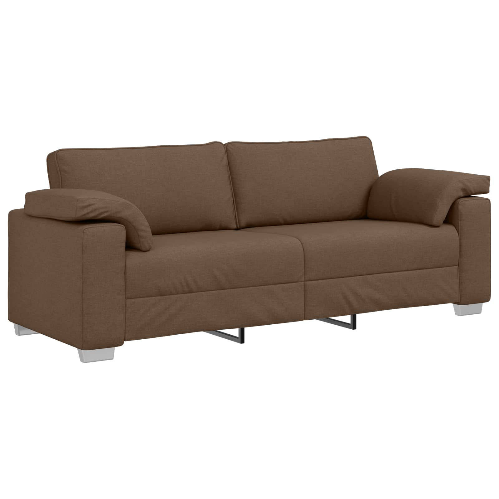 Sofa 2 pcs Smeđa 219 x 80 x 82 cm tkanina