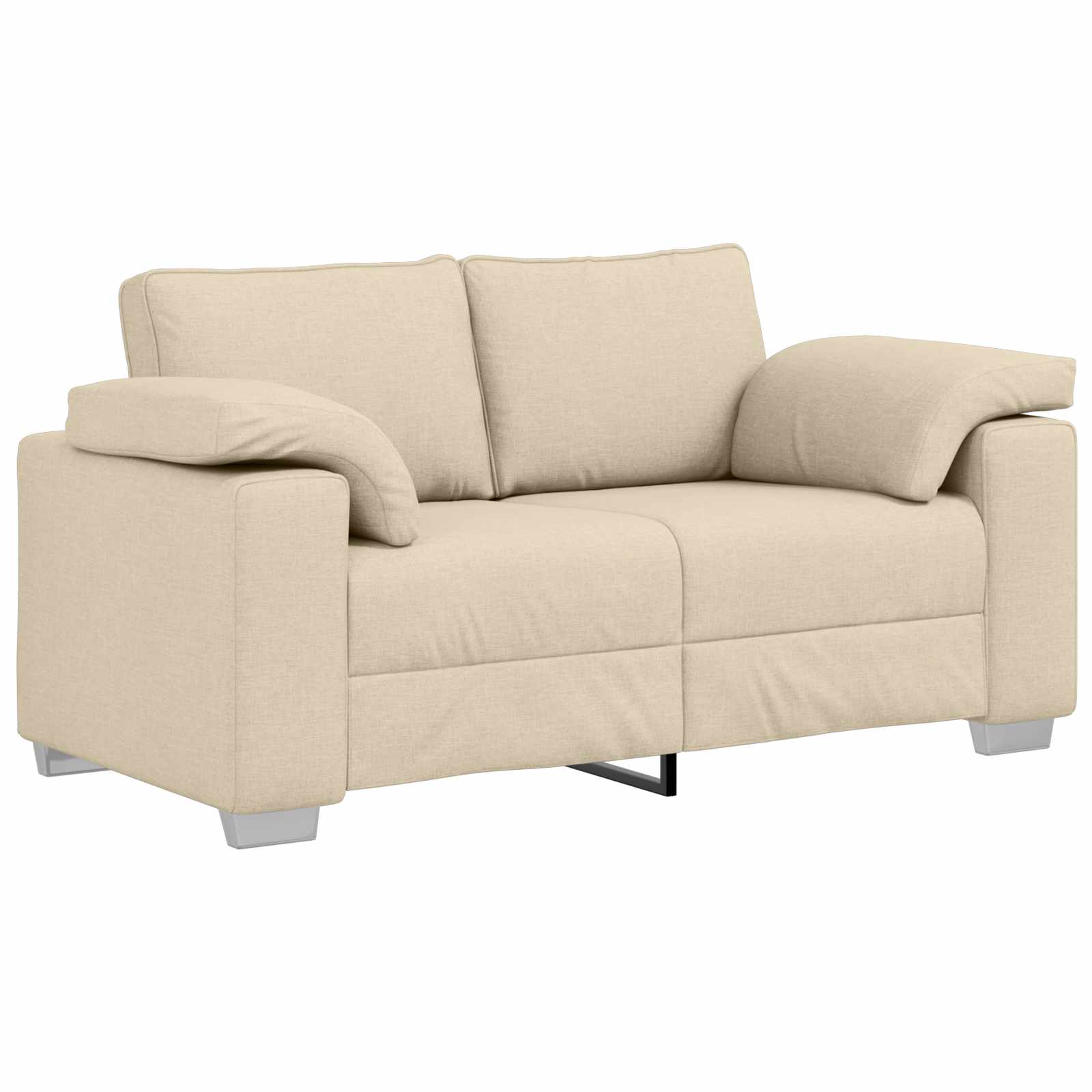 Sofa 2 pcs Krema 219 x 80 x 82 cm tkanina