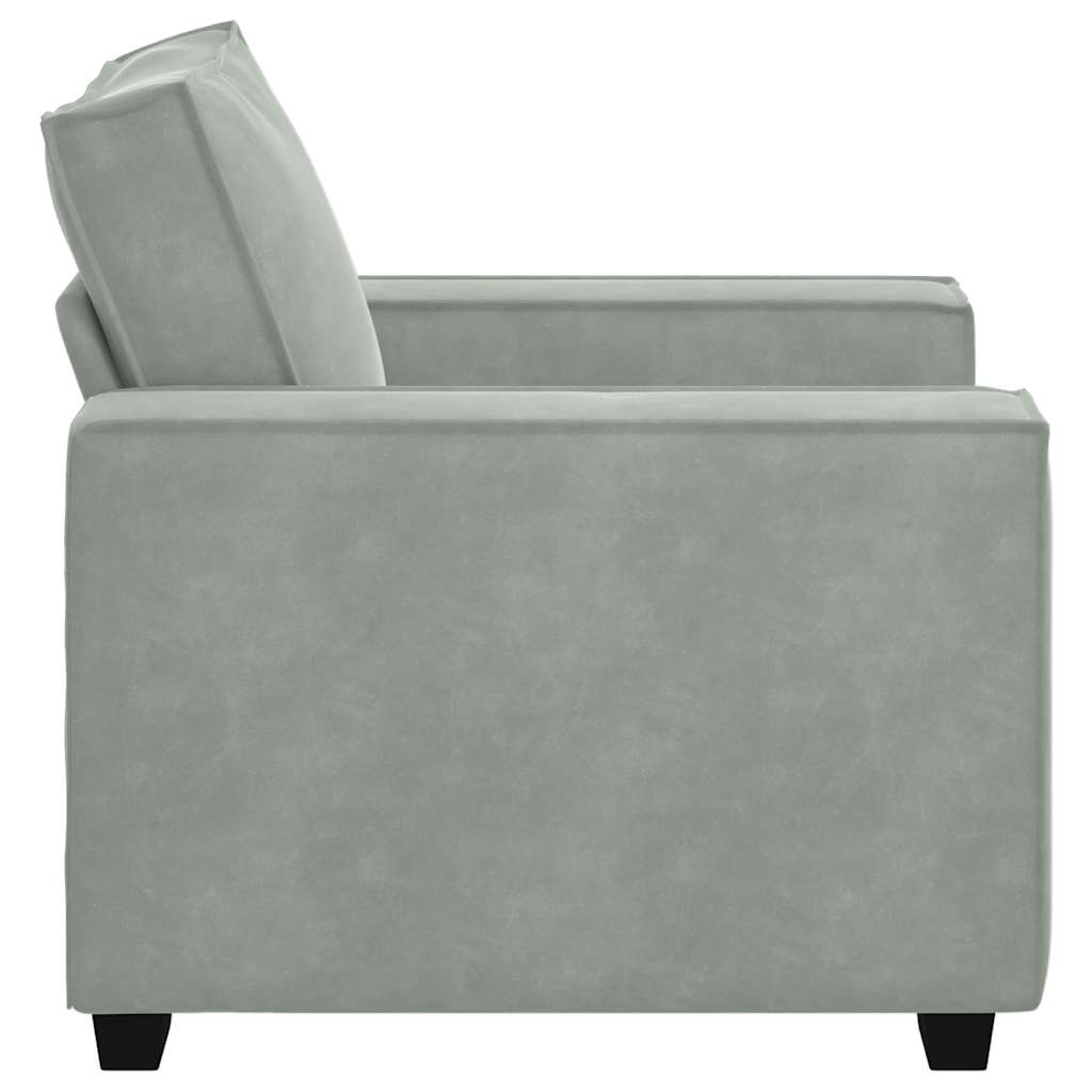 Sofa fotelja svijetlosiva 100x78x84 cm baršun