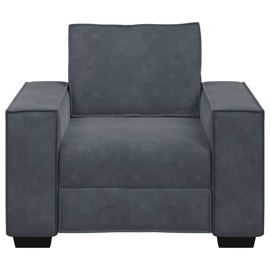 Sofa fotelja tamno siva 100x78x84 cm baršun