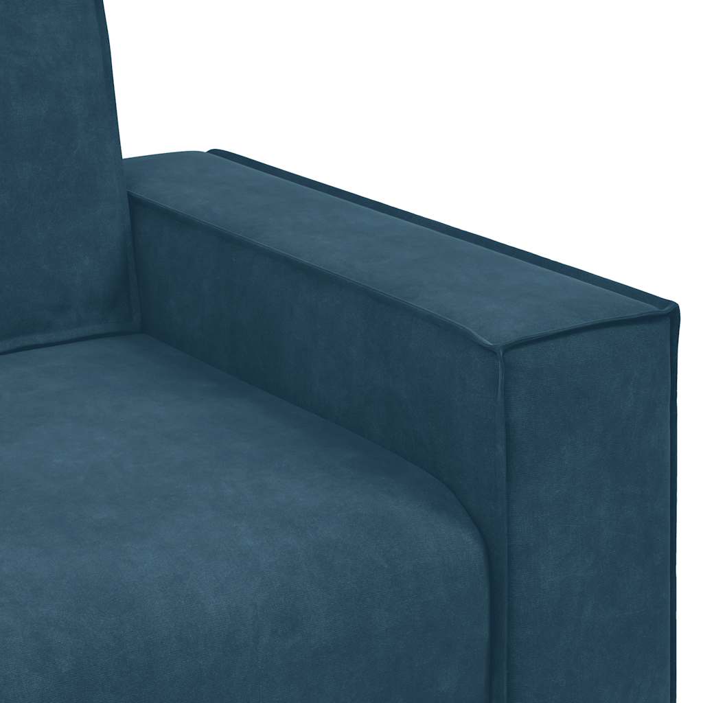 Sofa fotelja plava 100x78x84 cm baršun