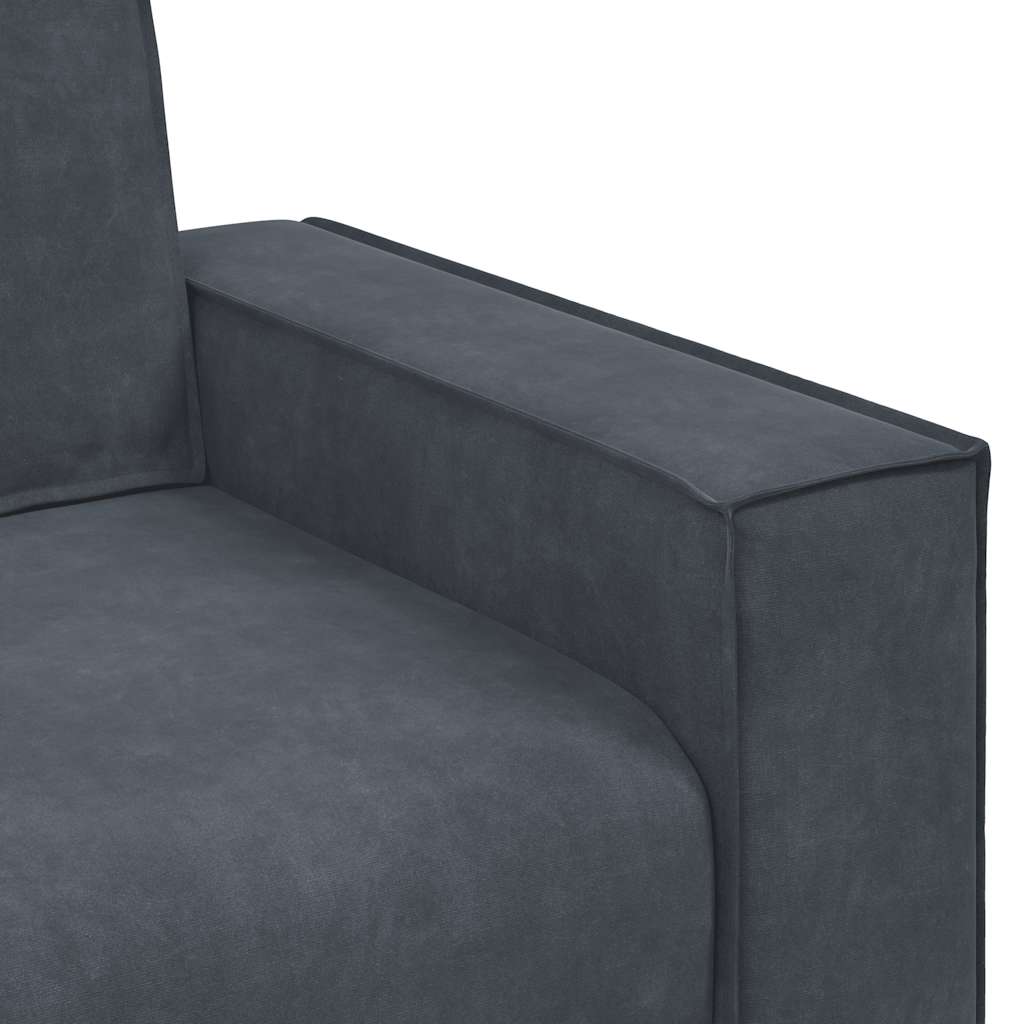 Dvosjed Sofa Tamno siva 160x78x84 cm Baršun