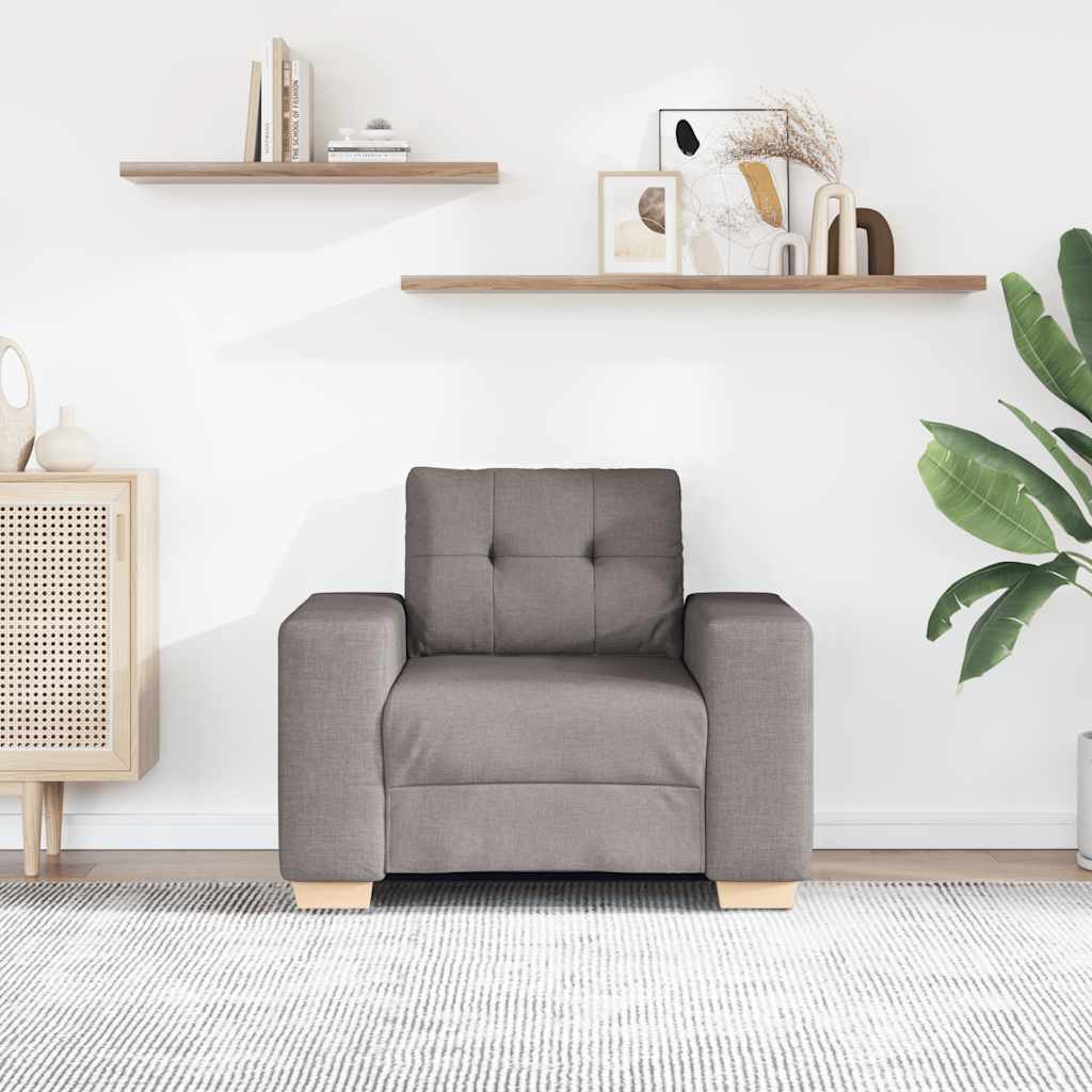 Sofa fotelja taupe 100x78x80 cm tkanina
